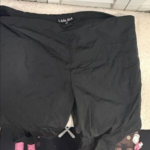 I.AM.GIA Sleek Black Joggers wide leg